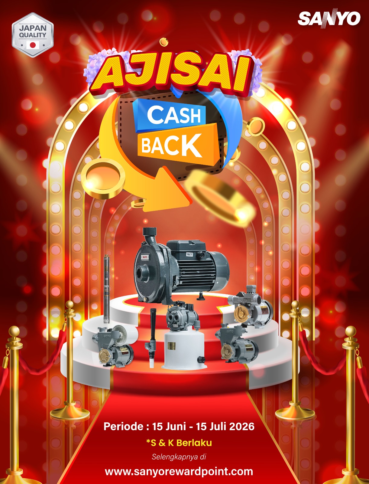 Program Cashback Ajisai - Sanyo